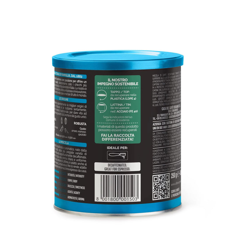 Caffe Vergnano Decaffeinato Ground Coffee (250 gm)