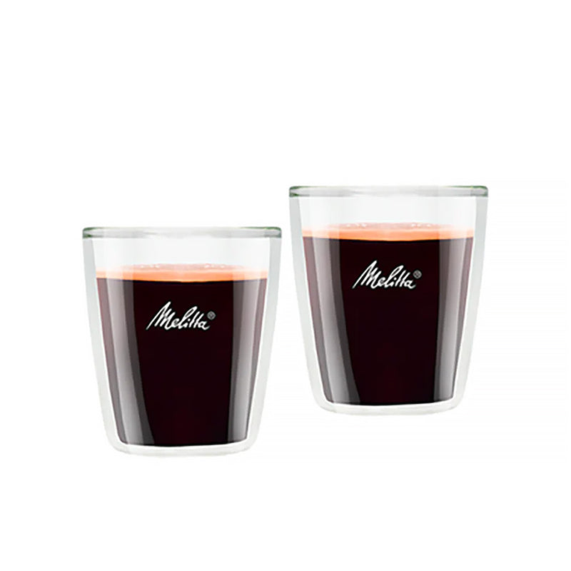 Melitta Lungo Coffee Glasses, Double-Walled, 2 Pcs, 200ml