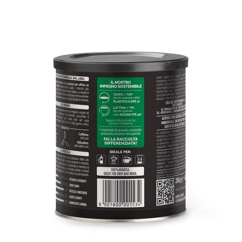 Caffe Vergnano 100% Arabica Moka Ground Coffee (250 gm)