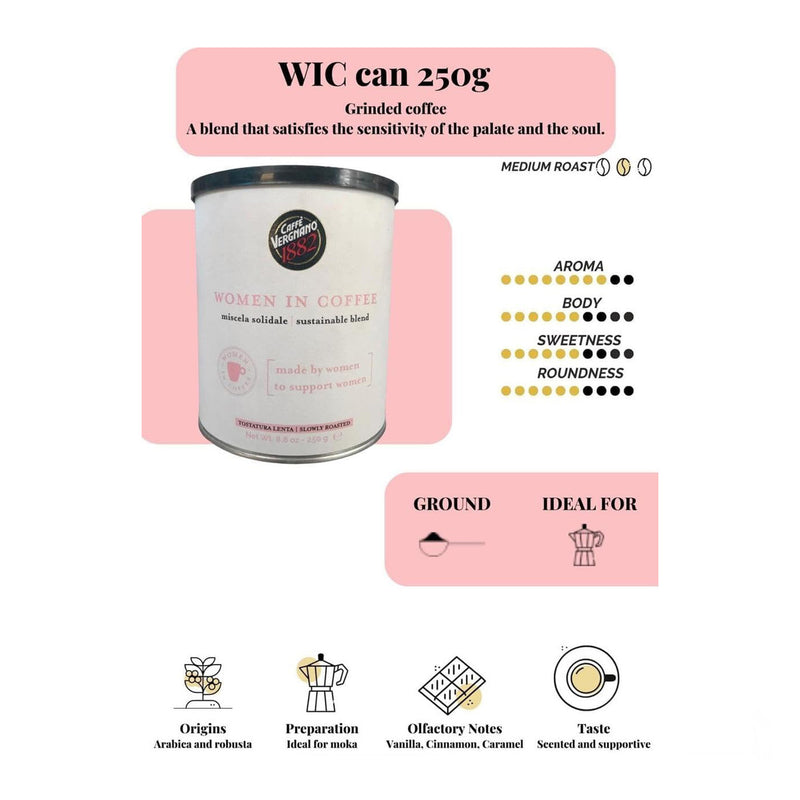 Caffe Vergnano - Women in Coffee, Ground Coffee (250 gm)