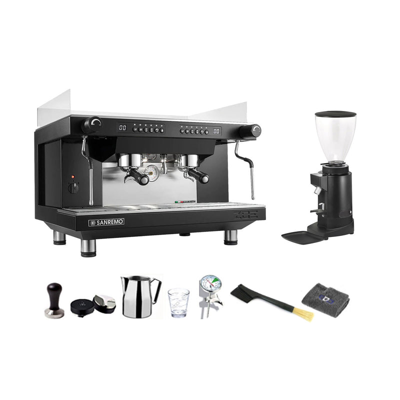 Sanremo Zoe Competition 2 Group Coffee Machine + Ceado E7P Grinder + Barista Tools Combo
