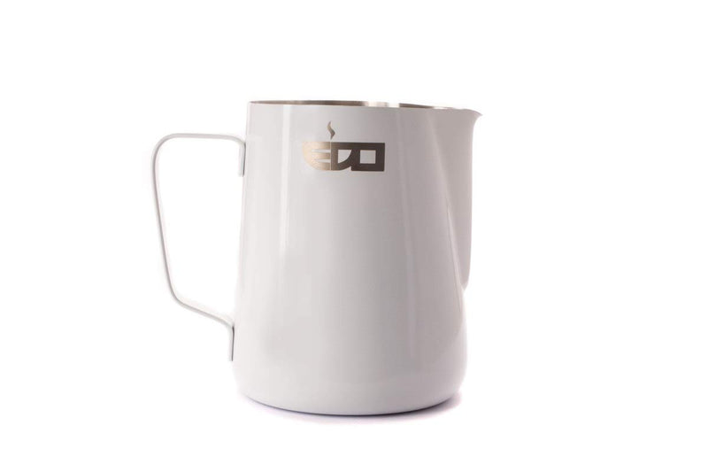 Edo Barista White Stainless Steel Milk Pitcher - 600 ml/20 oz