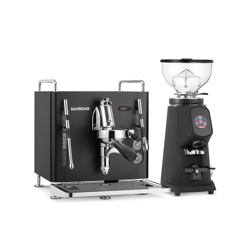 Sanremo CUBE A Coffee Machine + All Ground Grinder Combo