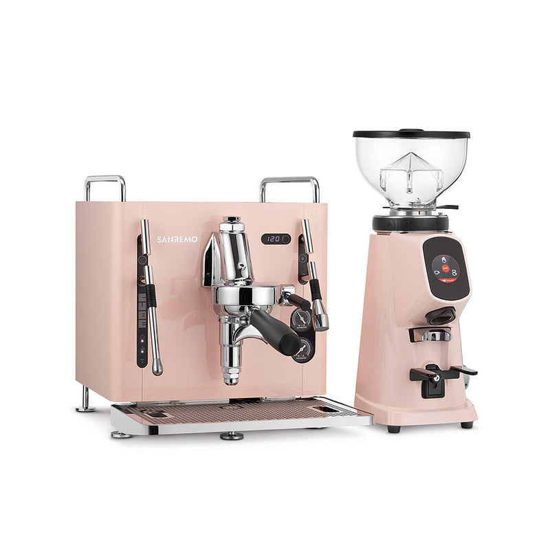 Sanremo CUBE A Coffee Machine + All Ground Grinder Combo