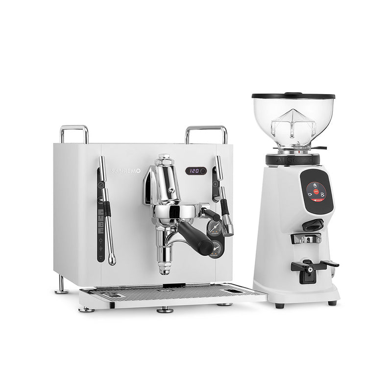 Sanremo CUBE A Coffee Machine + All Ground Grinder Combo