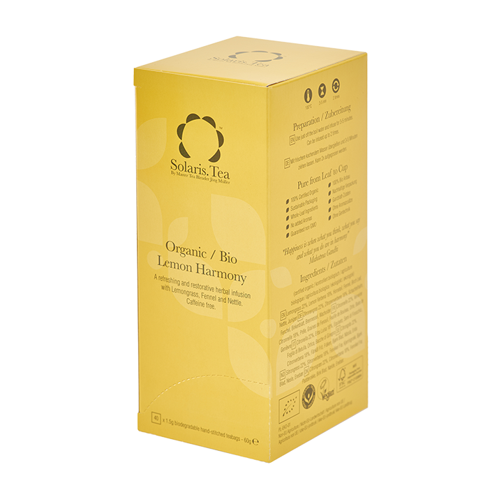 Solaris Lemon Harmony Organic Silk Teabags x40