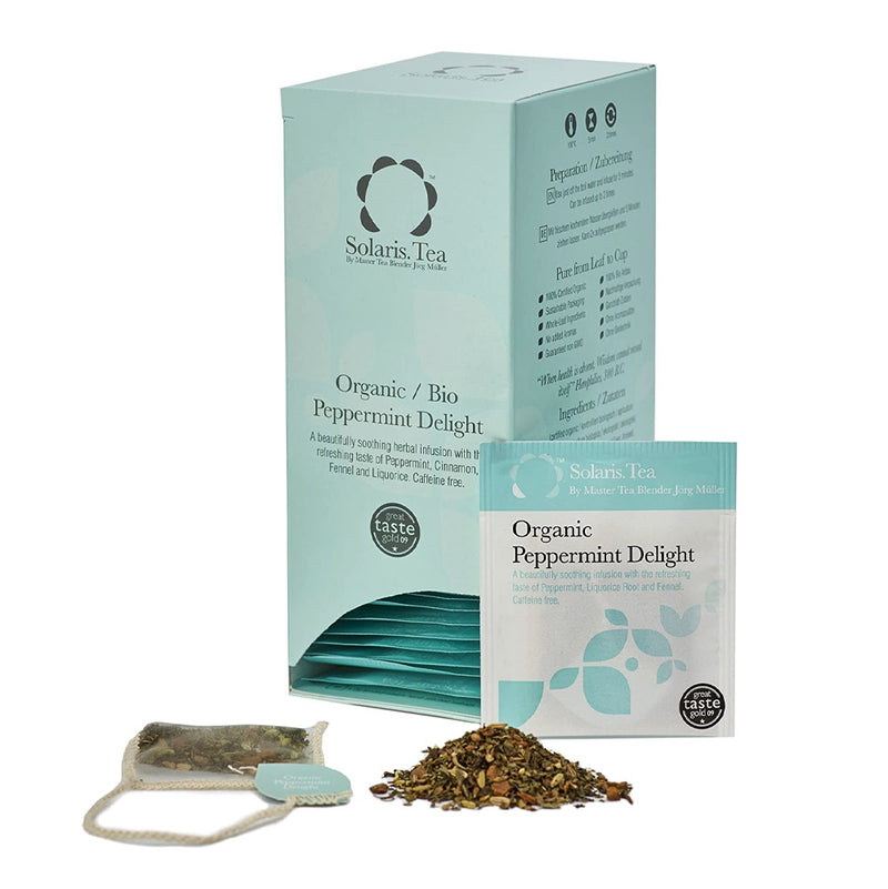 Solaris Peppermint Tea Organic Silk Teabags x40