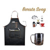 Barista Swag Combo - Apron, Pins & Milk Pitcher